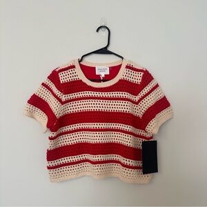 HYACINTH HOUSE Red Striped Knit Top (part of Set)